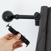 GOOHOCHY 4pcs Metal Adjustable Curtain Rod Brackets Curtain Pole Bracket Wall Mounting Bracket Curtain Rods Bracket Curtain Rod Holder