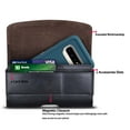 thumbnail image 3 of Tekcoo Cell Phone Belt Holster Case for iPhone 6, Galaxy A12 A11, LG Stylo 5 6, Premium Pouch Case with Belt Clip/Loop | Built-in ID Card Belt Holder | Magnetic Closure Cover, 3 of 7