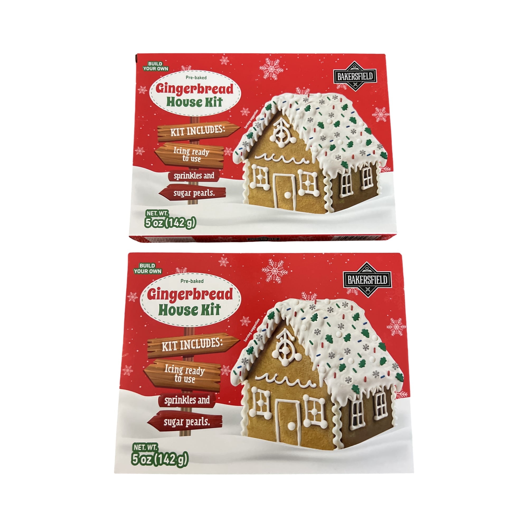 Christmas Pre-Built Gingerbread House Kit, Regular, Multicolor