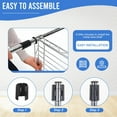 thumbnail image 5 of BestOffice Adjustable Storage Shelves Metal Storage Shelf fo adults(Chrome, 16.7L×11.8W×63.6H), 5 of 7