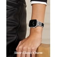 thumbnail image 5 of Wearlizer Compatible with Apple Watch Band for Women 38/40/41/42/44/45/46/49mm, Celtic Knot Stainless Steel Resin Bracelet Band, Dressy Chain Link Strap for iWatch Series 11/10/9/8/7/6/5/4/SE/Ultra, 5 of 7