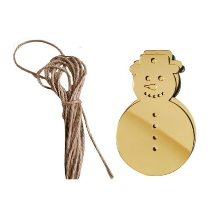 

wendunide home decor christmas decoration pendant gold and silver double color acrylic mirror sticker gold
