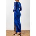 thumbnail image 2 of Vestido PRETTYGARDEN Maxi de Manga Larga Acuarela Azul Talla M, 2 of 8