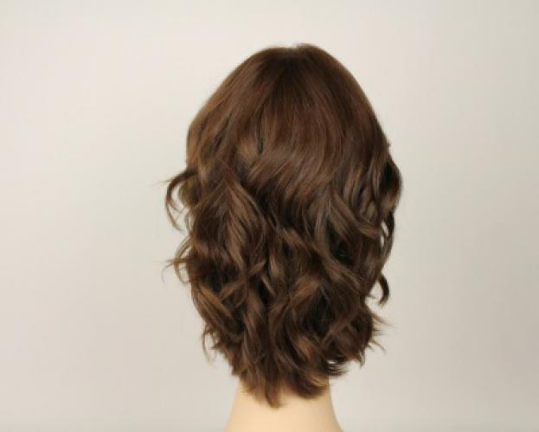 European Human Hair Freeda Wig Shlomit Medium Brown With Highlights Skin Top Size M