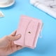 thumbnail image 3 of Cartera Sencilla para Mujer Llavero Cuero Tarjetero Pequeño Monedero () Rosa, 3 of 9