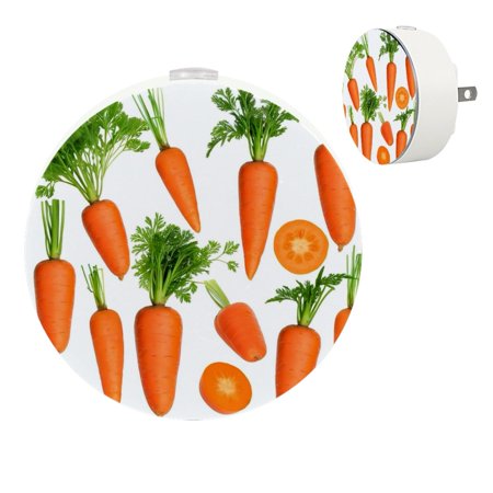 

YZUOUZY Bedside Lamps Small Lamp Small Bedside Lamps Set of 2 Carrot Slices Carrots White Background