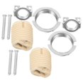 thumbnail image 3 of 2pcs Ceramic G9 Light Threaded Socket Screw-in Light Bulb Socket Light Bulb Holder Replacement, 3 of 4