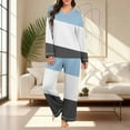 thumbnail image 6 of Vetsdori Womens Casual Pajamas Sets Long Sleeve Plus Size Nightwear Soft Sleepwear 2 Pieces Homewear,Trendy Pajamas for Women Pants, 6 of 7