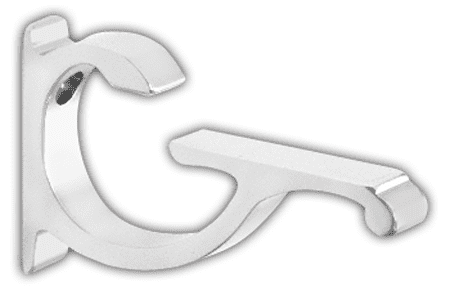 Designer Aluminum Shelf Brackets - White | By Dulles Glass