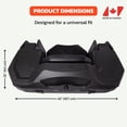 thumbnail image 4 of WES Explorer ATV Rear Cargo Box seat lounger, Universal Fit Storage Trunk with Backrest and seat cushion, Heavy-Duty Impact-Resistant HDPE, Made in Canada, 4 of 11