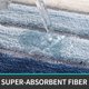 thumbnail image 3 of Alfombrilla de baño antideslizante, 50 x 80 cm, extra suave, lavable a máquina, absorbente de agua, 3 of 5