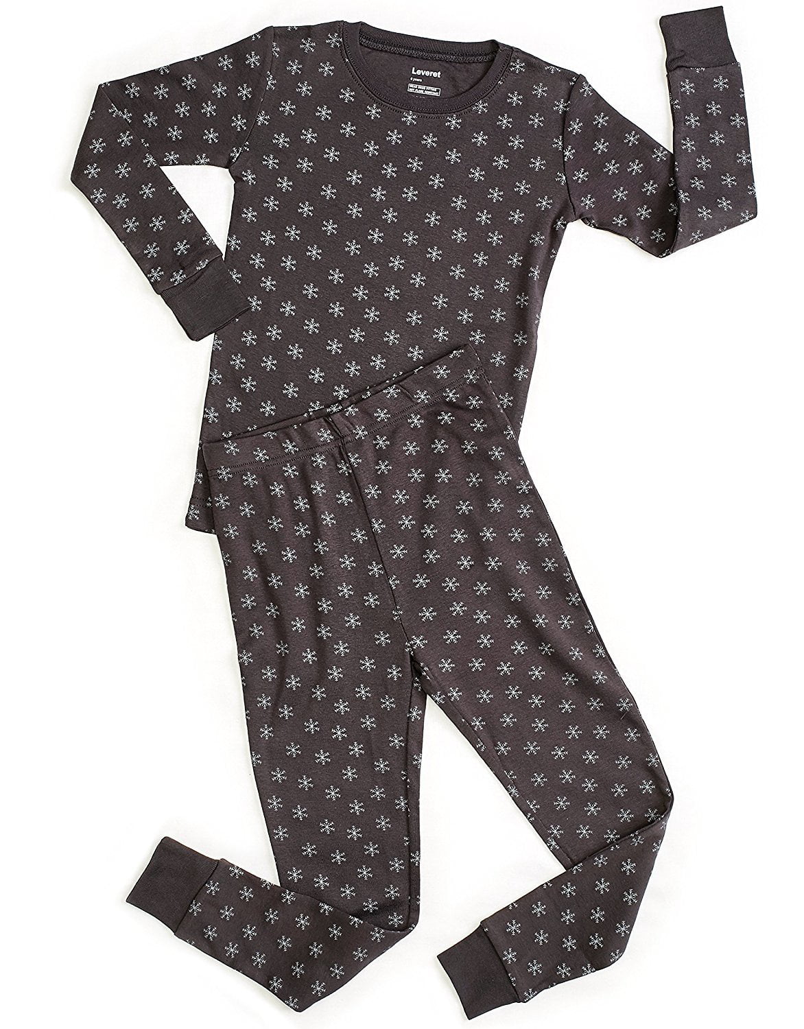 12M-14Y Leveret Boys Girls Bear Footed Sleeper Pajama 100% Organic Cotton