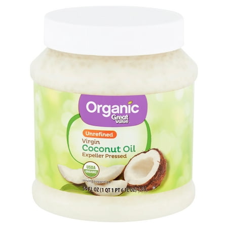 Great Value Organic Unrefined Virgin Coconut Oil, 54 fl