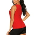 thumbnail image 3 of Fotbe Red Blusas Sin Mangas para Mujer – Estilo Casual, Corte Suelto, Slim-Fit, Cuello Redondo Deportivo, Tops de Verano para Gimnasio y Yoga-Large, 3 of 7