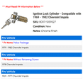 thumbnail image 2 of Ignition Lock Cylinder - Compatible with 1969 - 1982 Chevy Impala 1970 1971 1972 1973 1974 1975 1976 1977 1978 1979 1980 1981, 2 of 2