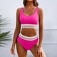 thumbnail image 1 of WILLBEST Traje de Baño con Curvas conjuntos de Bikini para Mujer Trajes de Baño deportivos de Dos Piezas de Cintura Alta Trajes de Baño de Corte Alto, 1 of 4