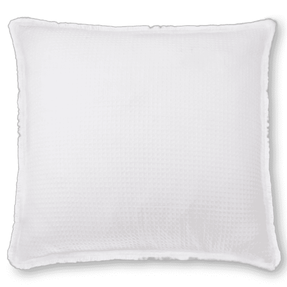 Bouclair Coussin Décoratif Gaufré Kristia Blanc 26x26 Po (66x66 cm)
