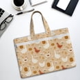 thumbnail image 6 of Salouo Autumn and Thanksgiving for Canvas Tote File Bag, Tote Bag With Zipper Business Briefcase Document Bag with Handle A4 File Organizer Laptop Bag for Travel & Work, 6 of 8