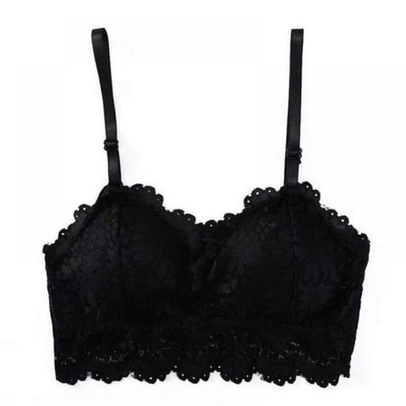 

Women s Wireless Beautiful Back Lace Bra Soft Brassiere Underwear Lingerie Intimates