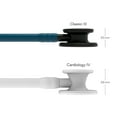 thumbnail image 3 of 3M Littmann Classic III Stethoscope, Black-Finish Chestpiece, stem and headset, Caribbean Blue Tube, 27 inch, 3 of 3