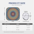 thumbnail image 3 of Picia Round Mandala 2 Piece Car Windshield Sun Shade Foldable | Foldable Sun Shield for Front Window Blocks UV Rays and Keeps Your Vehicle Cool-Small, 3 of 7