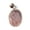 rose-quartz, variant on Solid 925 Sterling Silver Pendant For Men Women, Natural Rose Quartz Cabochon Oval Gemstone Antique Handcrafted October Birthstone Jewelry