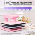 thumbnail image 4 of Adnoom Auto Heat Press Machine with Swivel Design, Dual Heat Press 15x15 with Auto Release & off, Higher Heating Height, Sublimation Shirt Press for T-Shirt, Pink, 4 of 9