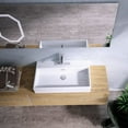 thumbnail image 4 of Quattro 50.01 Wall Mount/Vessel Bathroom Sink in Ceramic White with One Faucet Hole, 4 of 5