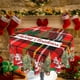 thumbnail image 3 of Fondo rústico a cuadros navideños ~ 1 mantel redondo de 60 pulgadas, lavable, reutilizable, resistente a las arrugas y a las manchas, 3 of 5