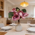 thumbnail image 5 of Artificial Magnolia Flowers with Stems, Real Touch Magnolia Bouquet Silk Look Magnolia for Wedding Party Home Decor, Floral Arrangement, 5 of 7