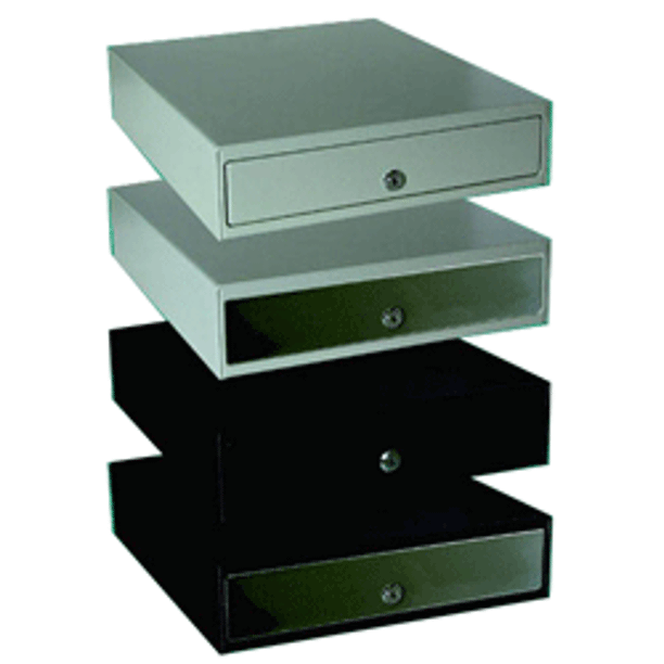 APG, VASARIO SERIES, STANDARDDUTY CASH DRAWER, MULTIPRO 24V, BLACK