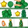 thumbnail image 3 of RV Kit de arco de guirnalda de globos de Navidad de 96 piezas Decoración de fiesta de Navidad de globo de árbol de Navidad - Verde oscuro oso de fresa Electrónica, 3 of 5