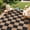 Black coffee, variant on Washable Non-Slip Rug Runner for Hallway, Modern Geometric Checkered Floor Rug, Stain-Resistant and Non-Shedding for Kitchen, Laundry Room, Bedroom