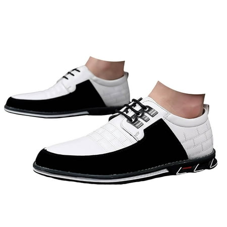 Oyedens Men s Oxfords Dress Shoes Classic Lace up Leather Formal Derby Wingtip Office Shoes for Men