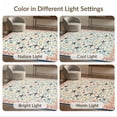 thumbnail image 7 of ODIKA 6'x9' Washable Area Rug Easy Care, Non-Shedding, Starfish Nautical Coral Lattice Icons Bathroom Ocean Seashell for Queen Size Bedroom Under Bed Master Suite, 7 of 7
