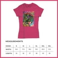 thumbnail image 5 of Tee Hunt Dean Russo Colorful Parrot T-Shirt Exotic Bird Beak Feather Women's T-Shirt Tee, Pink, Large, 5 of 5