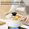 thumbnail image 4 of Glass Lid: Cookware Glass Replacement Lid Stainless Steel Rim Handle for Pots Pans Skillet Saucepan 15X15CM, 4 of 5