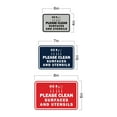 thumbnail image 5 of Classic Framed Please Clean Surfaces and Utensils Sign (Brushed Gold) - Medium, 5 of 5