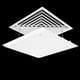 thumbnail image 5 of Deflector de aire acondicionado Salida de aire del aire acondicionado Parabrisas Universal Cuadrado 30x30cm, 5 of 9