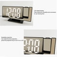 thumbnail image 4 of Reloj Despertador Digital, Reloj Despertador De Proyección, Proyector Giratorio, ángulo Ajustable, Elegante Para El Hogar, 4 of 7