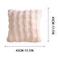 thumbnail image 3 of Dvumao Corduroy Pillow Cover 17.7x17.7 In Polyester for Sofa Couch Wave Faux Throw Pillow Cover, 3 of 7
