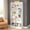 White, variant on Modern 72" 6-Tier Storage Shelf, Wooden Shelving Unit, Closed Back & Side Panels for Living Room/Kitchen/Home Office, Easy Assembly