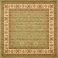 thumbnail image 1 of Unique Loom Tapis Design Complexe Voyage 10' x 10' Vert Carré/ivoire, 1 of 1