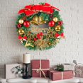 thumbnail image 5 of Christmas Wreath Artificial Merry Christmas Hanging Lace Red Berry Garland With Hanger LED Lamp Strip Decorative Hot Selling, 5 of 5