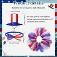 thumbnail image 3 of Meottam 3 Set 4th of July Porch Goose Outfits for Goose 23"/ 17'', Lawn Porch Goose Patriotic Hat, Bow Tie and Tutu Skirt for Summer Outdoor Patio Yard Lawn Art Decor (B), 3 of 7