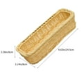 thumbnail image 6 of STRANDCHIC Multipurpose Beige Woven Basket for Cutlery and Home Storage 2Pcs, 6 of 6