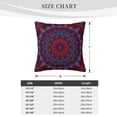 thumbnail image 4 of ZICANCN Red Rosette Decorative Throw Pillow Covers, Bed Couch Sofa Decorative Knit Pillow Covers for Living Room Farmhouse 24"x24", 4 of 8