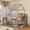 Pink+Grey + Plywood, variant on Full Over Full Playhouse Bunk Bed with Storage Staircase & Shelves,Pink+Grey