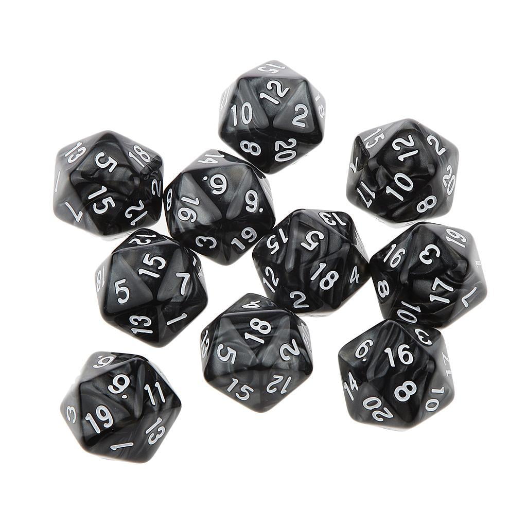 Q-Workshop D12 Hit Location Die - Extra Large (26mm-35mm) Black & White RPG Dice For Combat