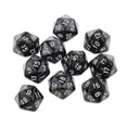 thumbnail image 3 of 20 Dados de veinte caras perfke D20 para jugar RPG Party Game Toy rojo y negro, 3 of 7